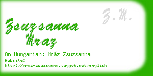 zsuzsanna mraz business card