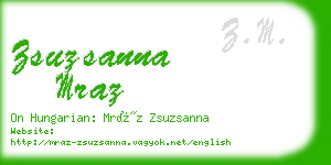zsuzsanna mraz business card